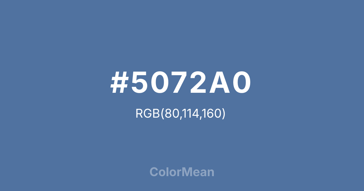 #5072A0 color swatch