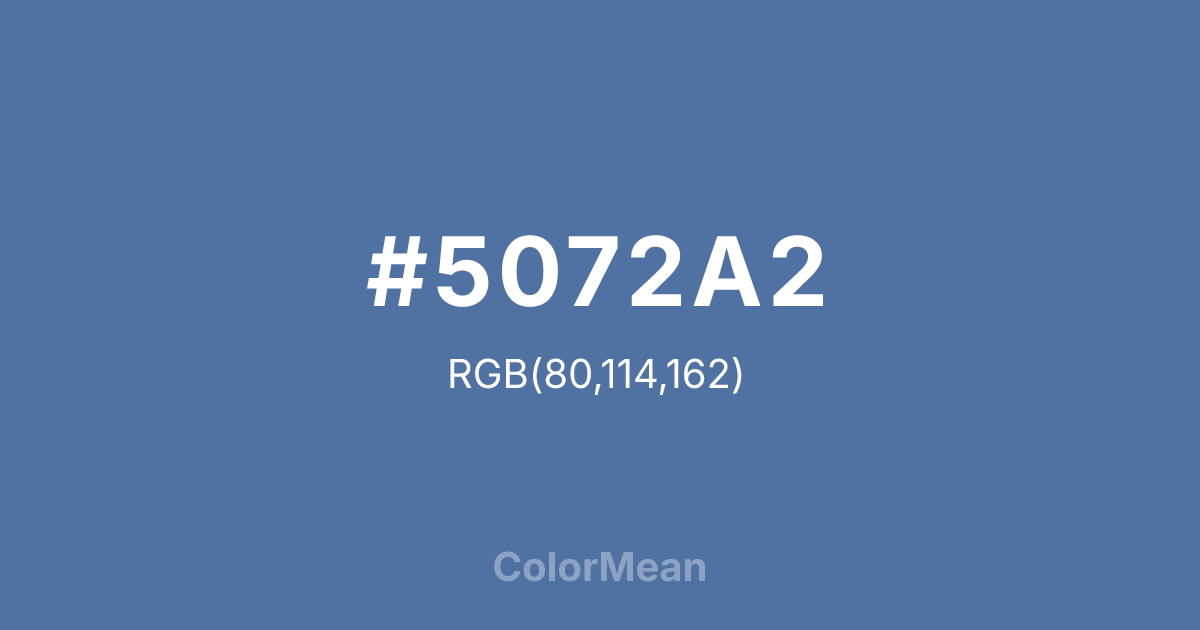 #5072A2 color swatch