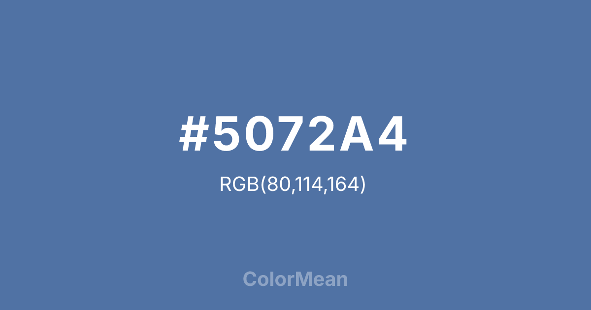 #5072A4 color swatch