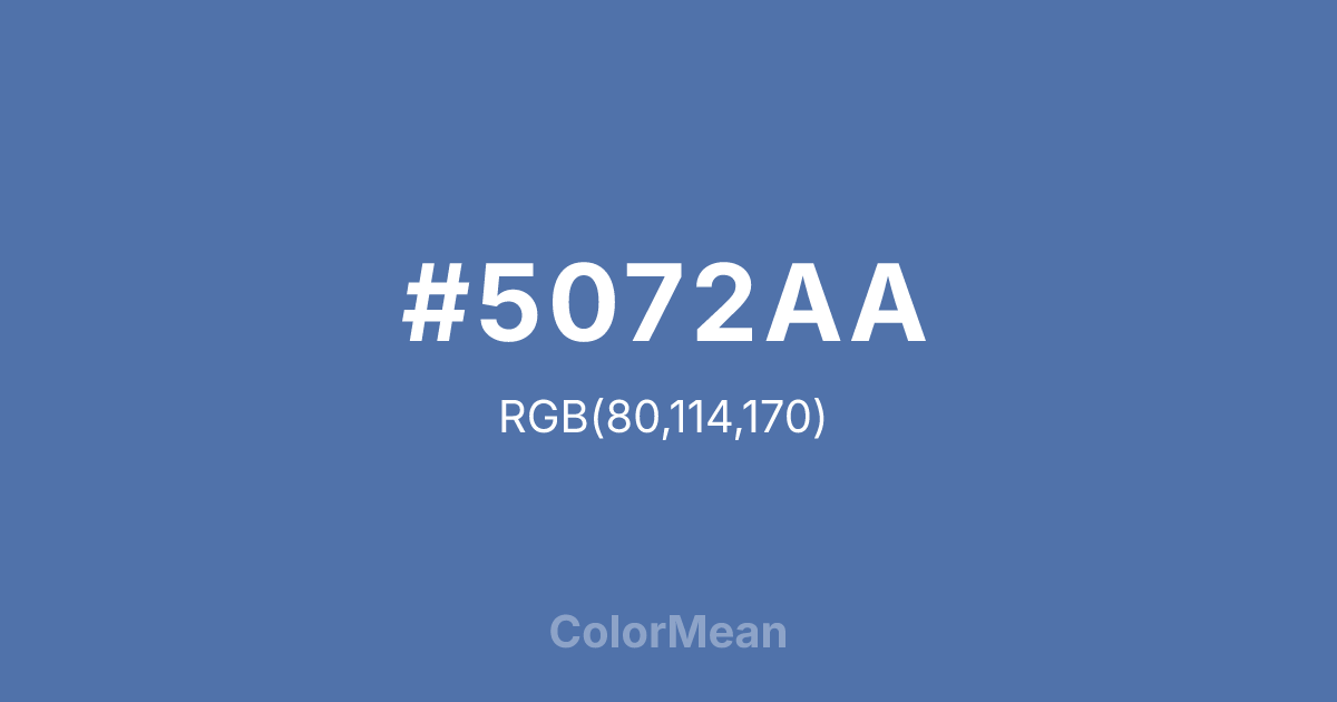 #5072AA color swatch