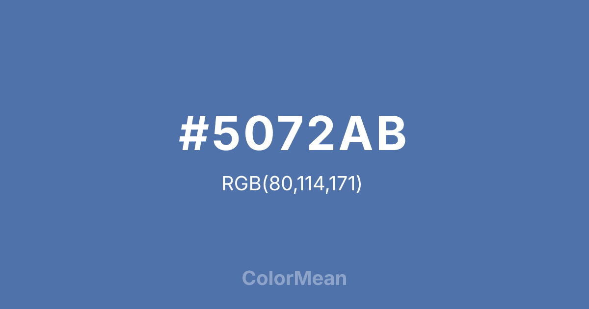 #5072AB color swatch