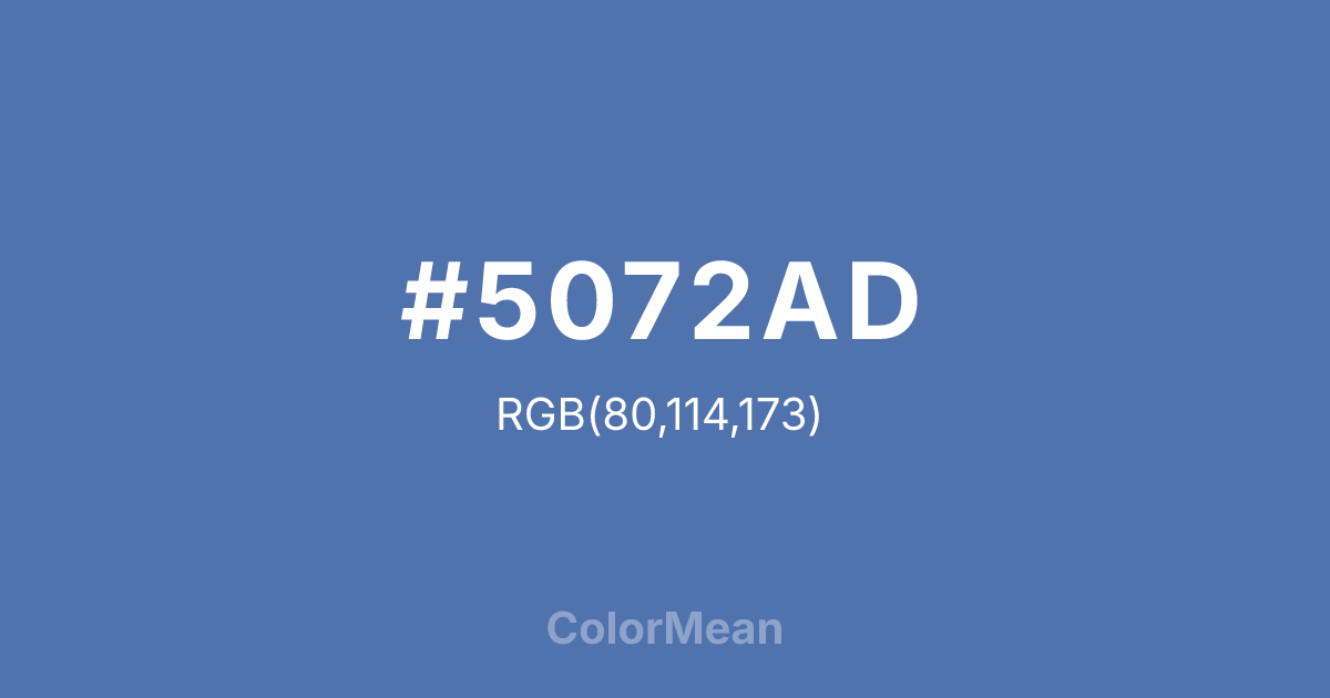 #5072AD color swatch