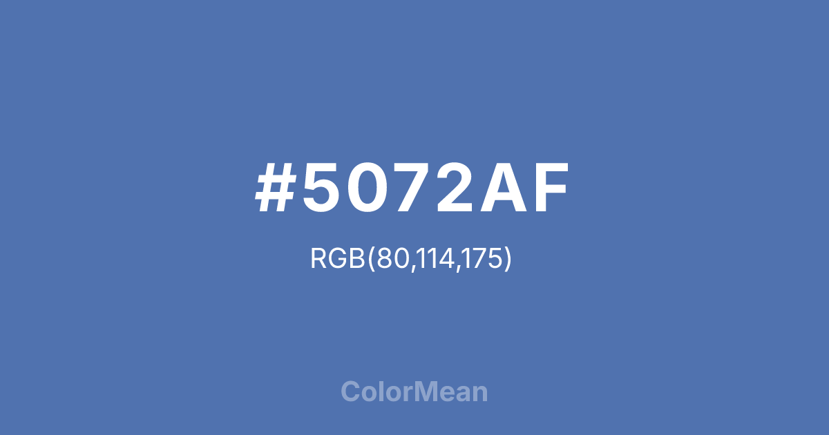 #5072AF color swatch