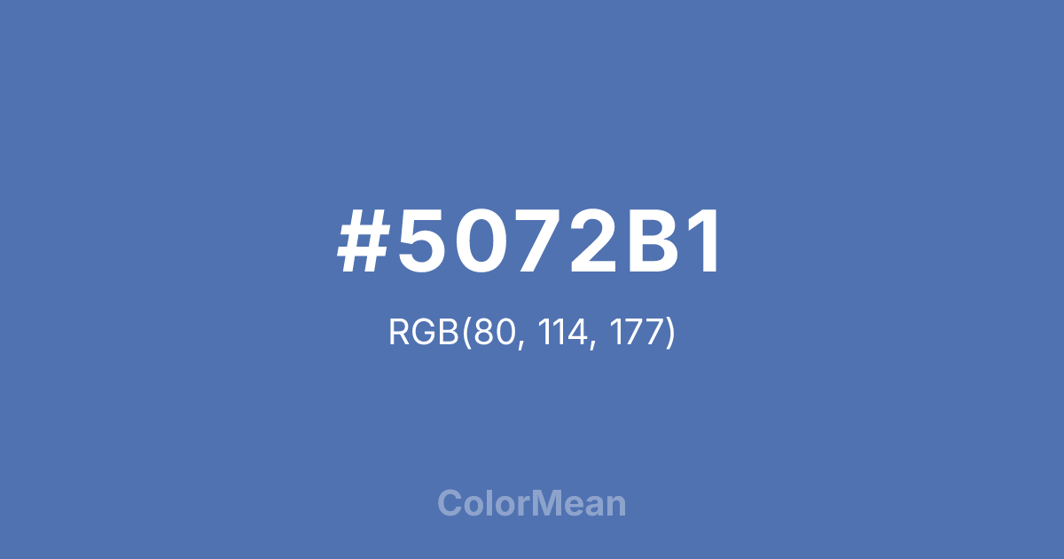 #5072B1 color swatch
