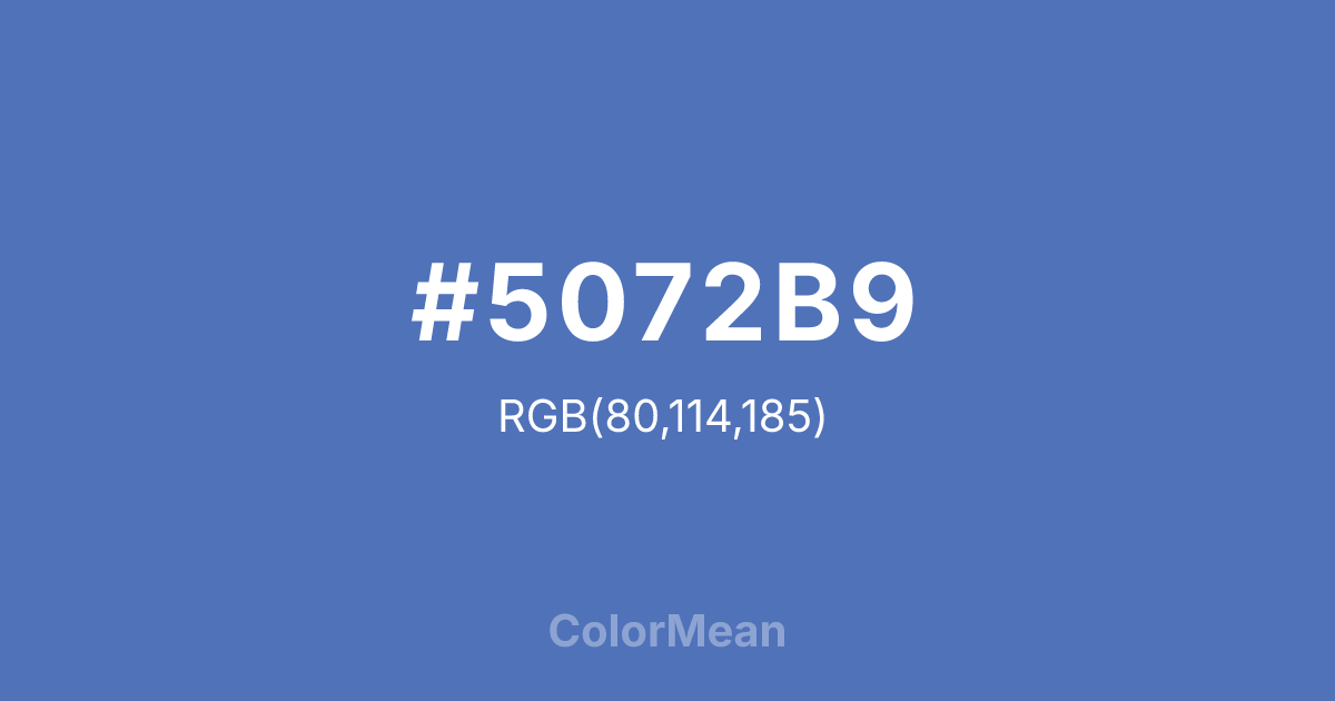 #5072B9 color swatch