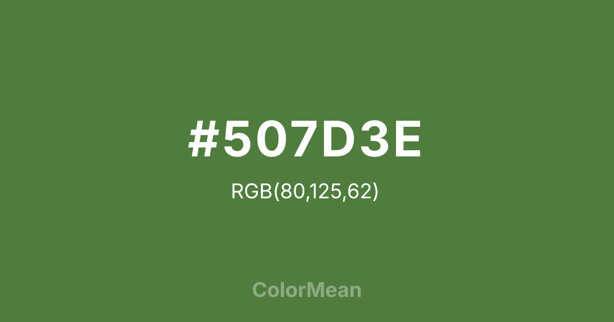 #507D3E color swatch