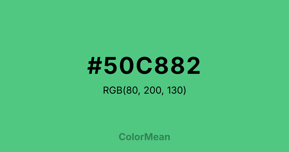 #50C882 color swatch
