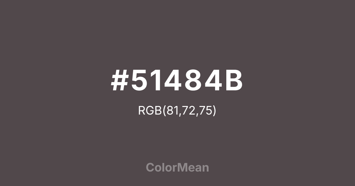 #51484B color swatch