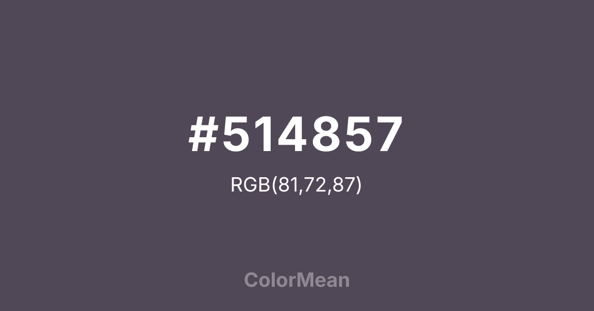 #514857 color swatch