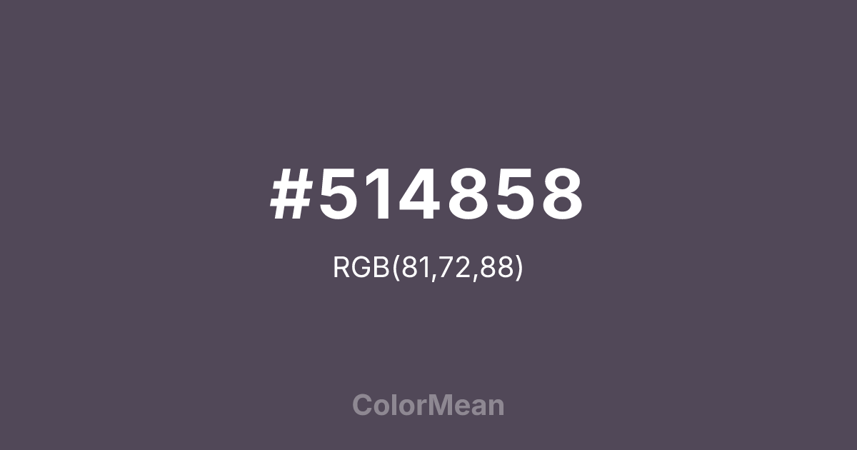 #514858 color swatch