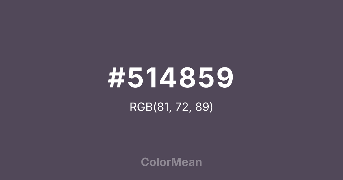 #514859 color swatch