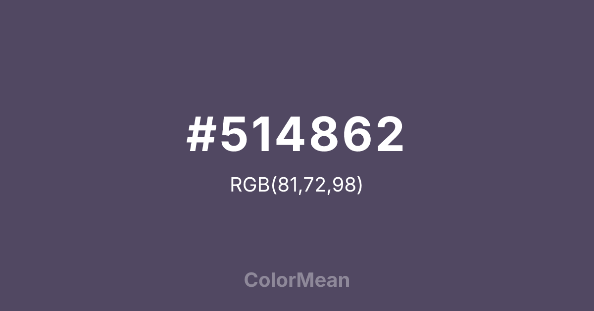 #514862 color swatch