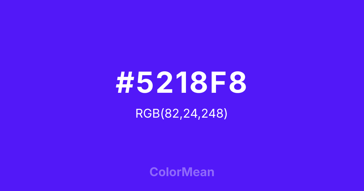 #5218F8 color swatch