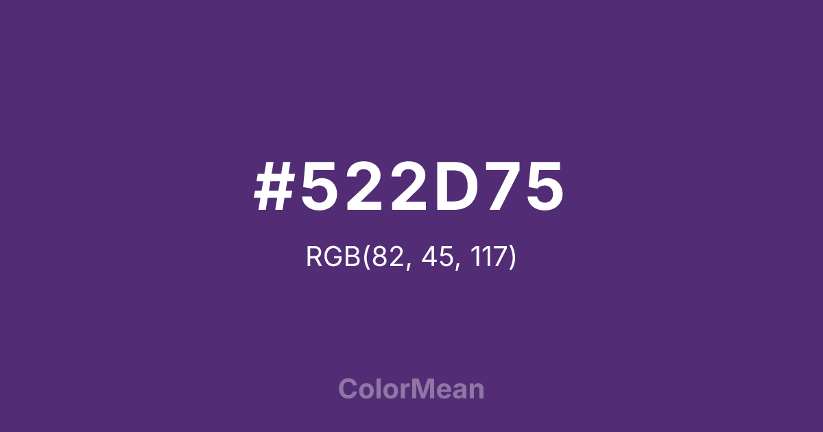 #522D75 color swatch