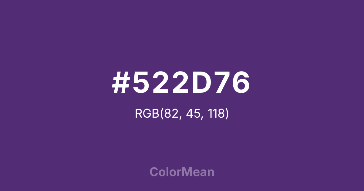 #522D76 color swatch