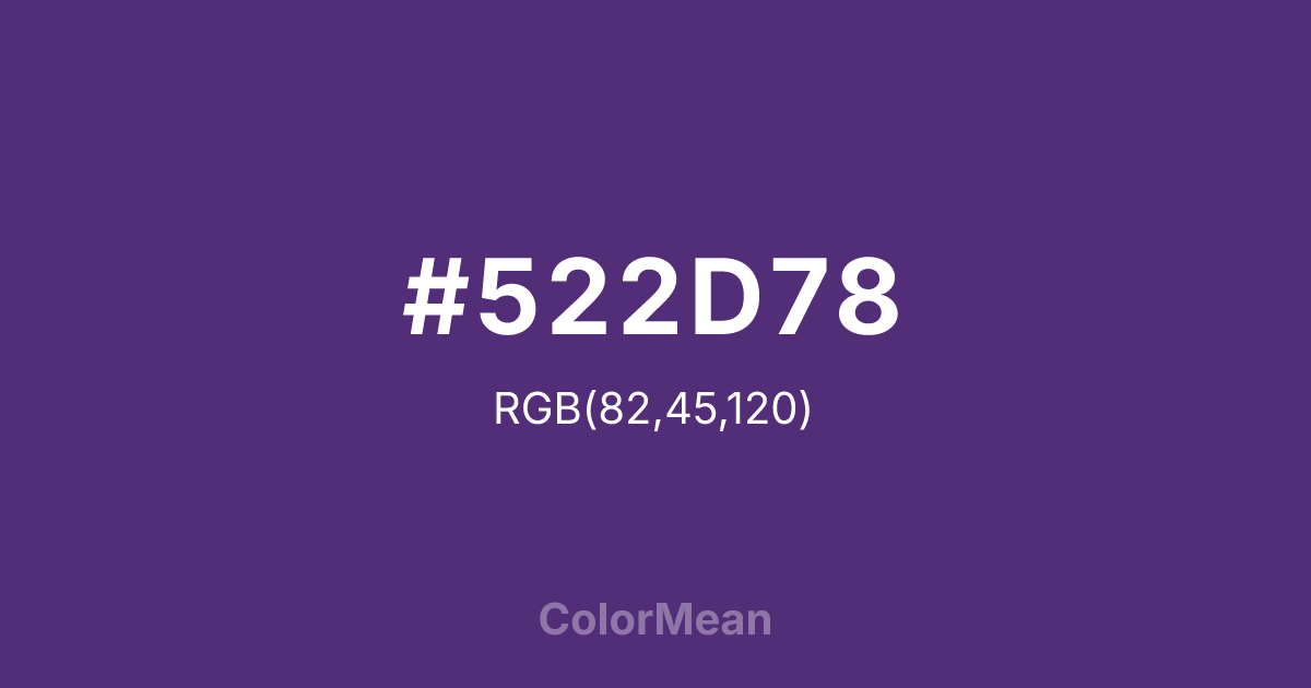 #522D78 color swatch
