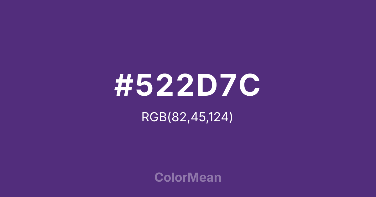 #522D7C color swatch