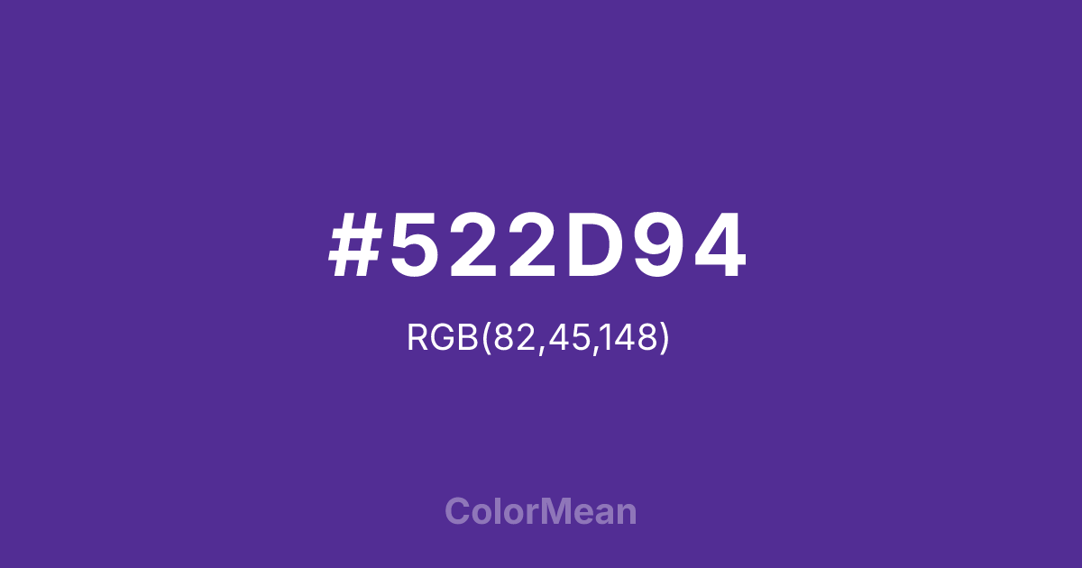 #522D94 color swatch