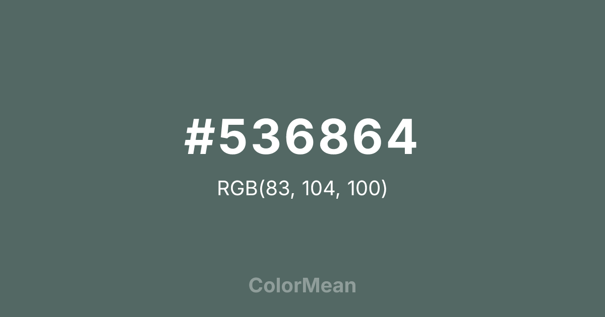 #536864 color swatch