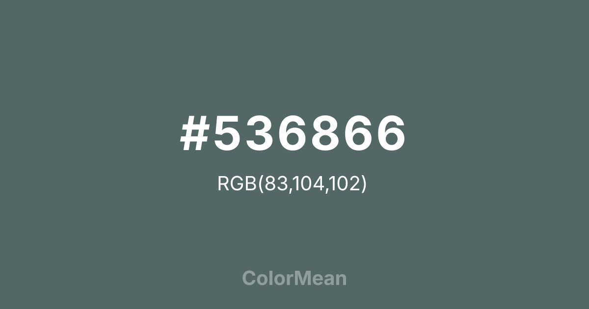 #536866 color swatch