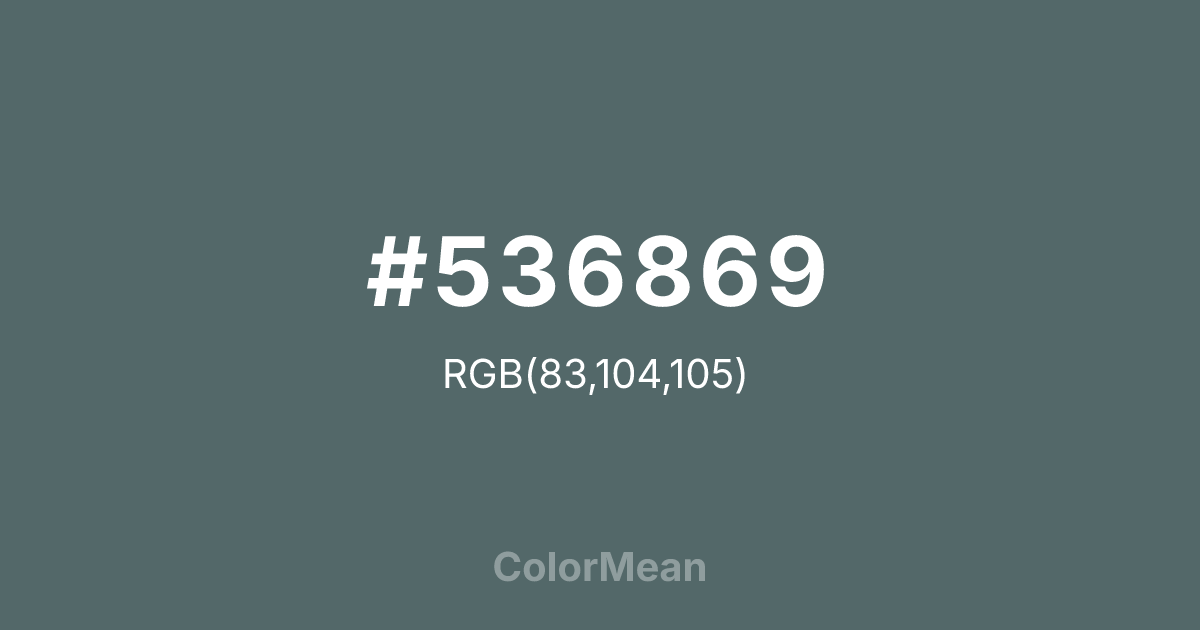 #536869 color swatch