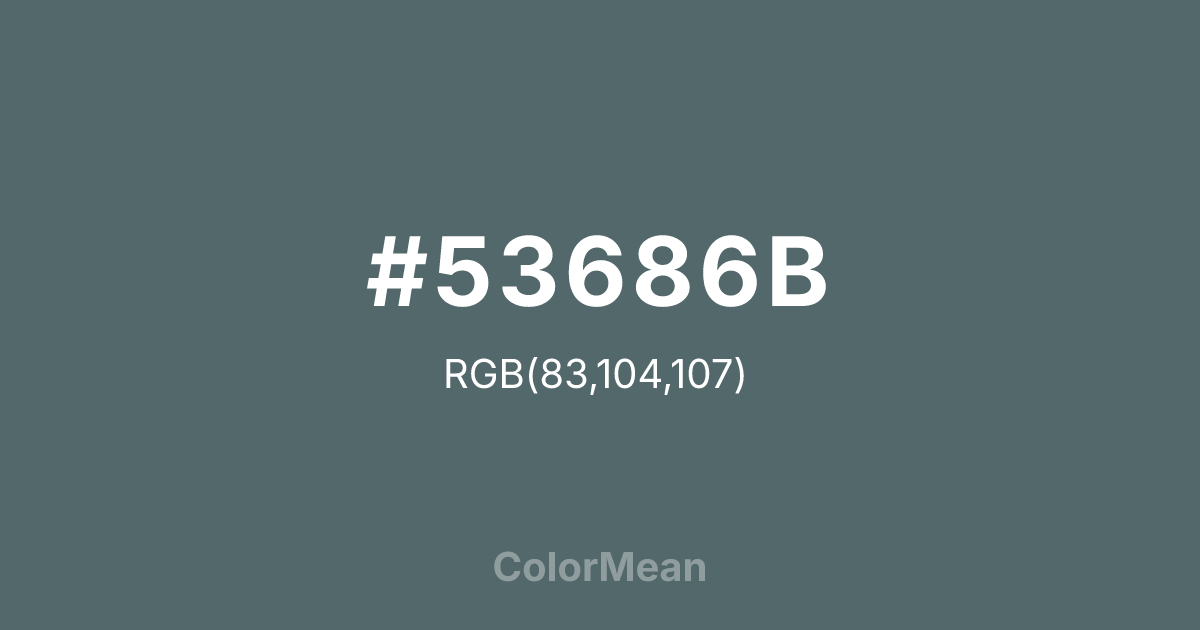 #53686B color swatch