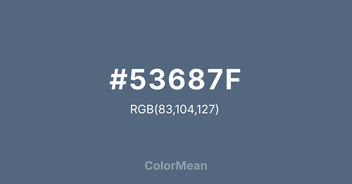 #53687F color swatch