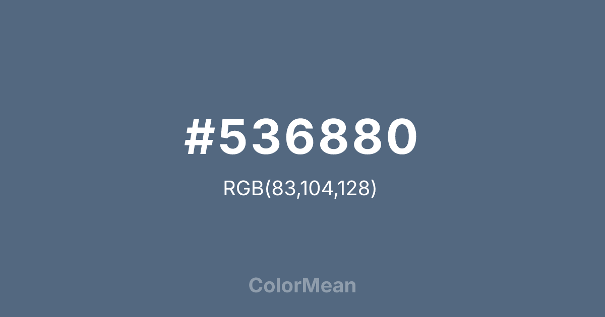 #536880 color swatch