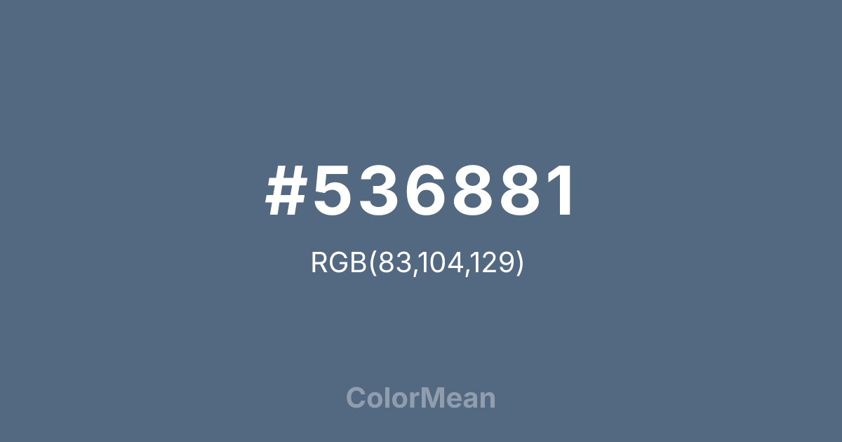 #536881 color swatch