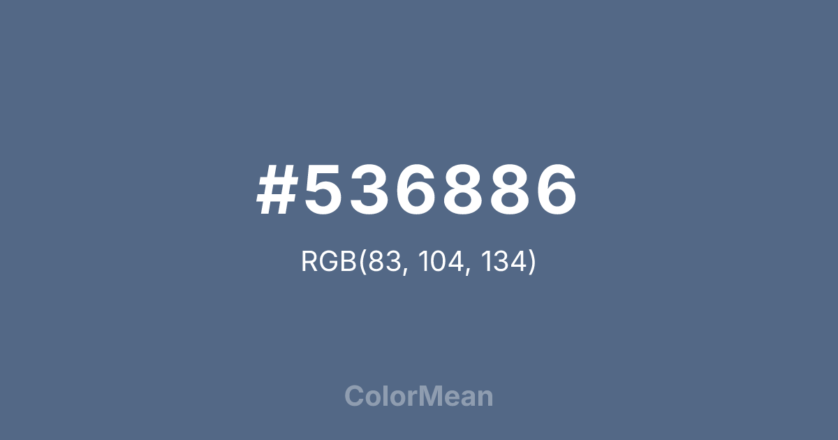 #536886 color swatch