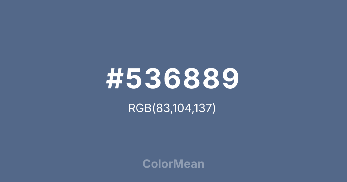 #536889 color swatch
