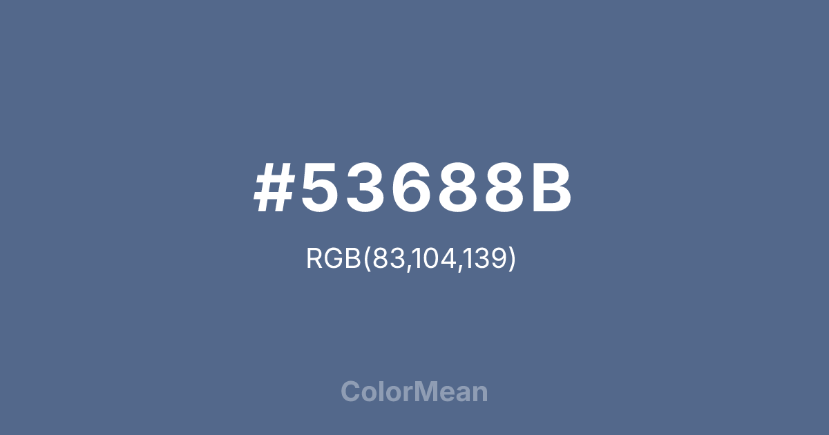 #53688B color swatch