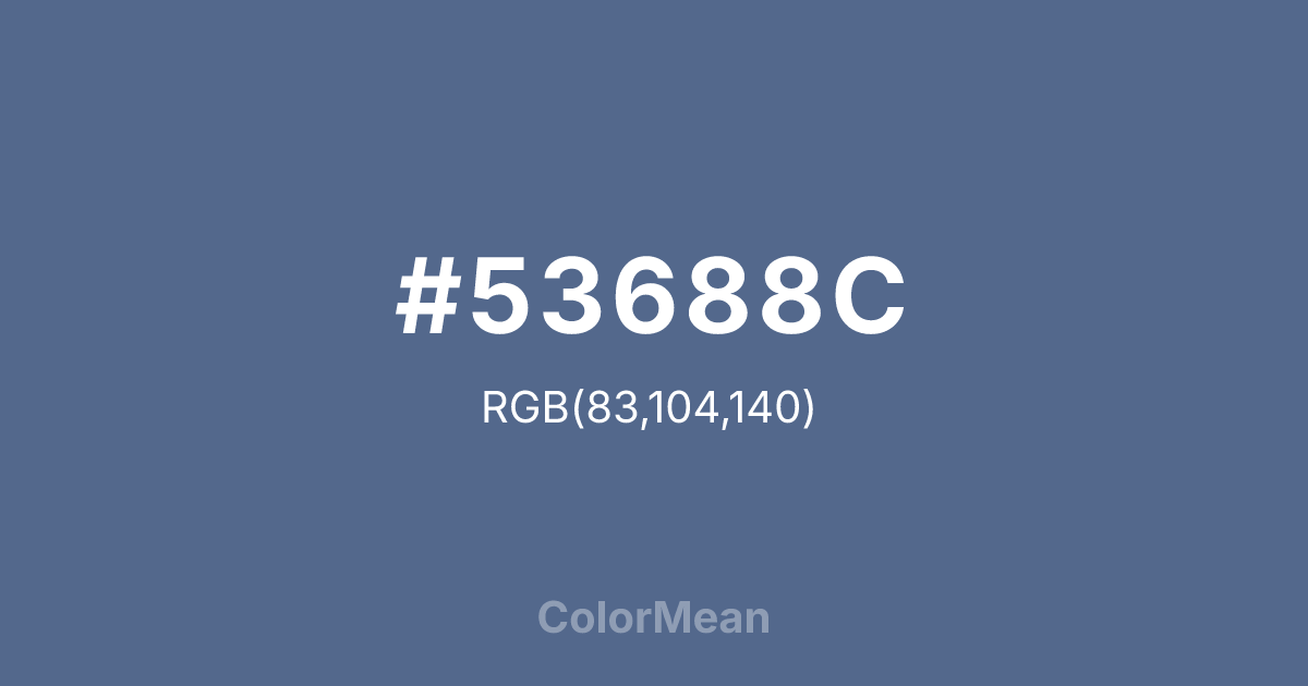 #53688C color swatch