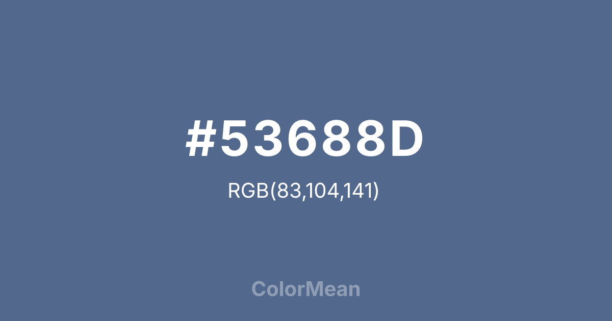 #53688D color swatch
