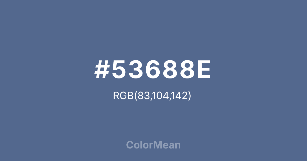 #53688E color swatch