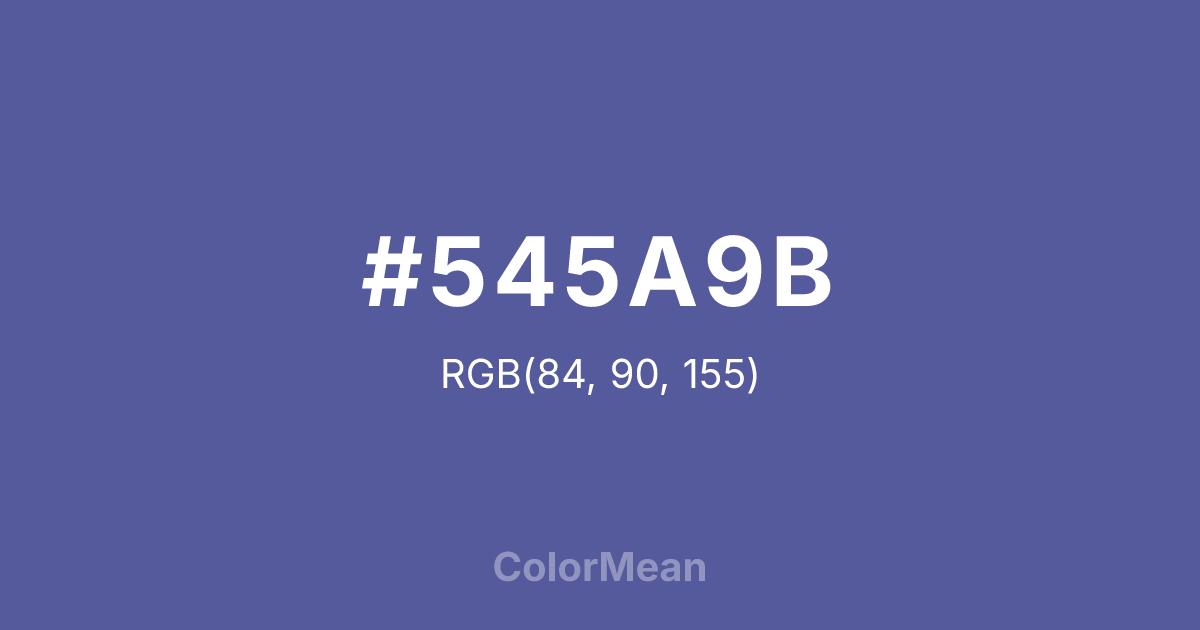 #545A9B color swatch