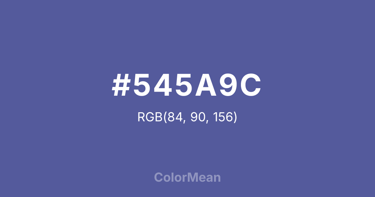 #545A9C color swatch