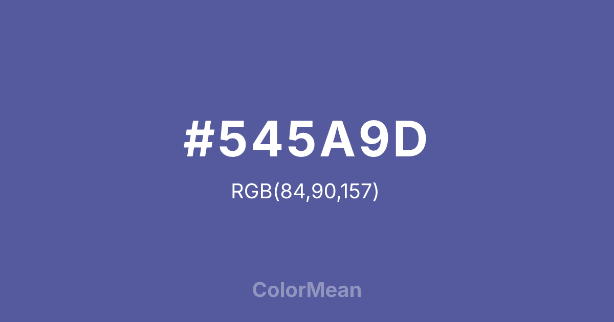 #545A9D color swatch