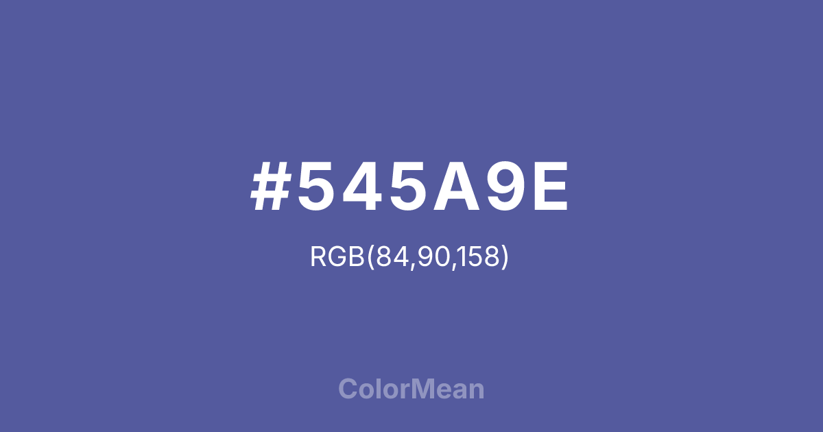 #545A9E color swatch