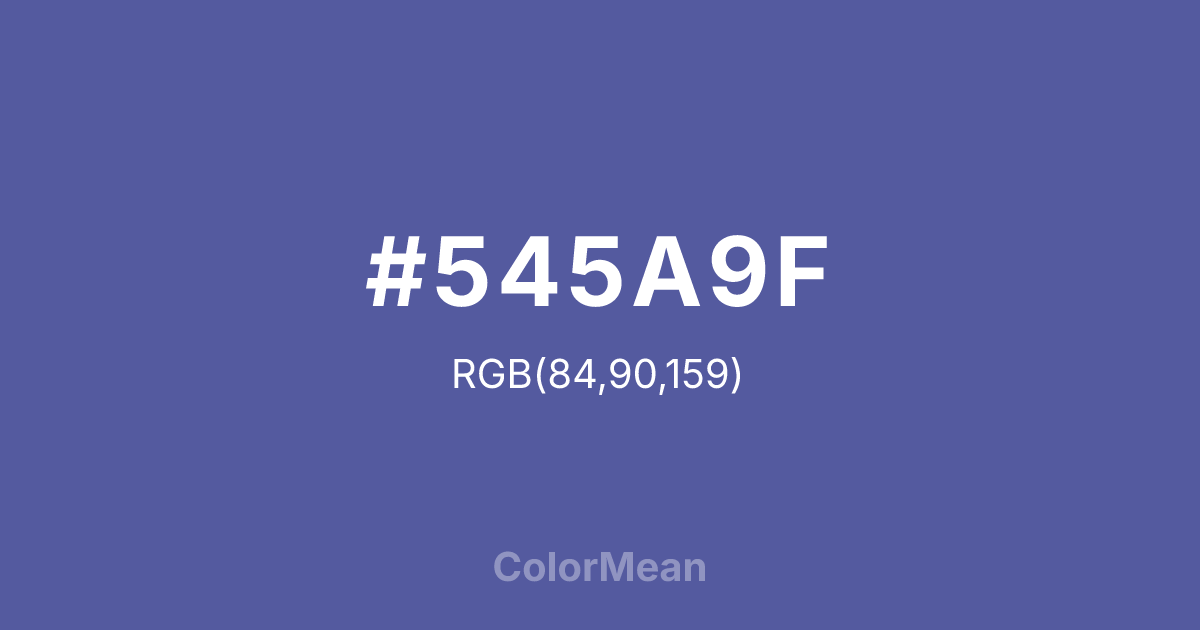 #545A9F color swatch