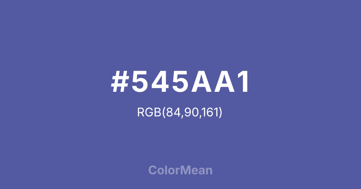 #545AA1 color swatch