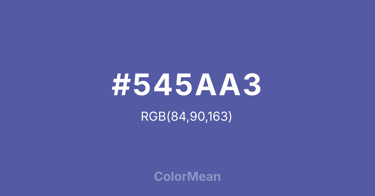 #545AA3 color swatch