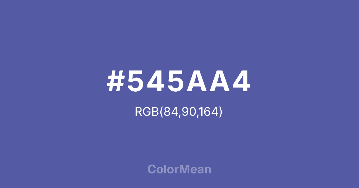 #545AA4 color swatch