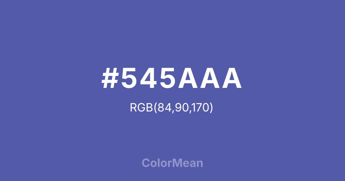 #545AAA color swatch