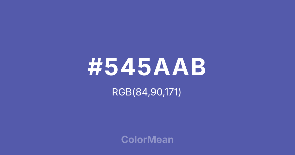 #545AAB color swatch