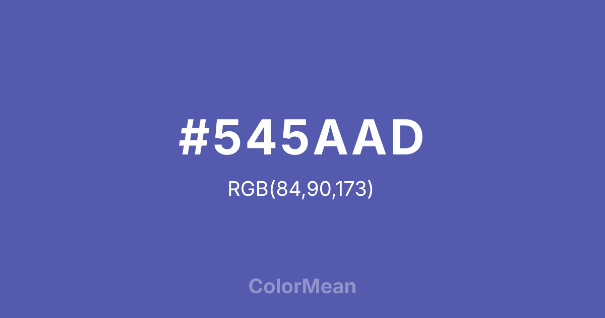 #545AAD color swatch