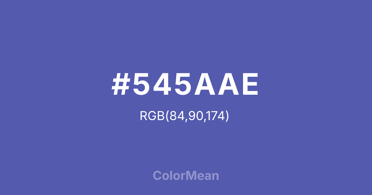 #545AAE color swatch