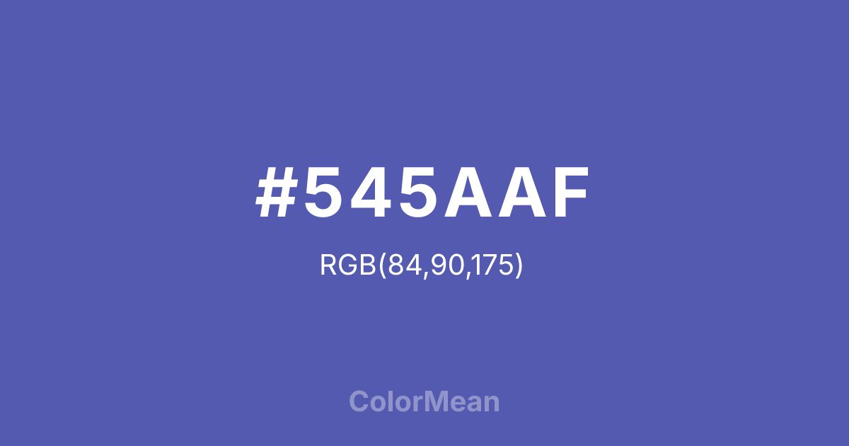 #545AAF color swatch