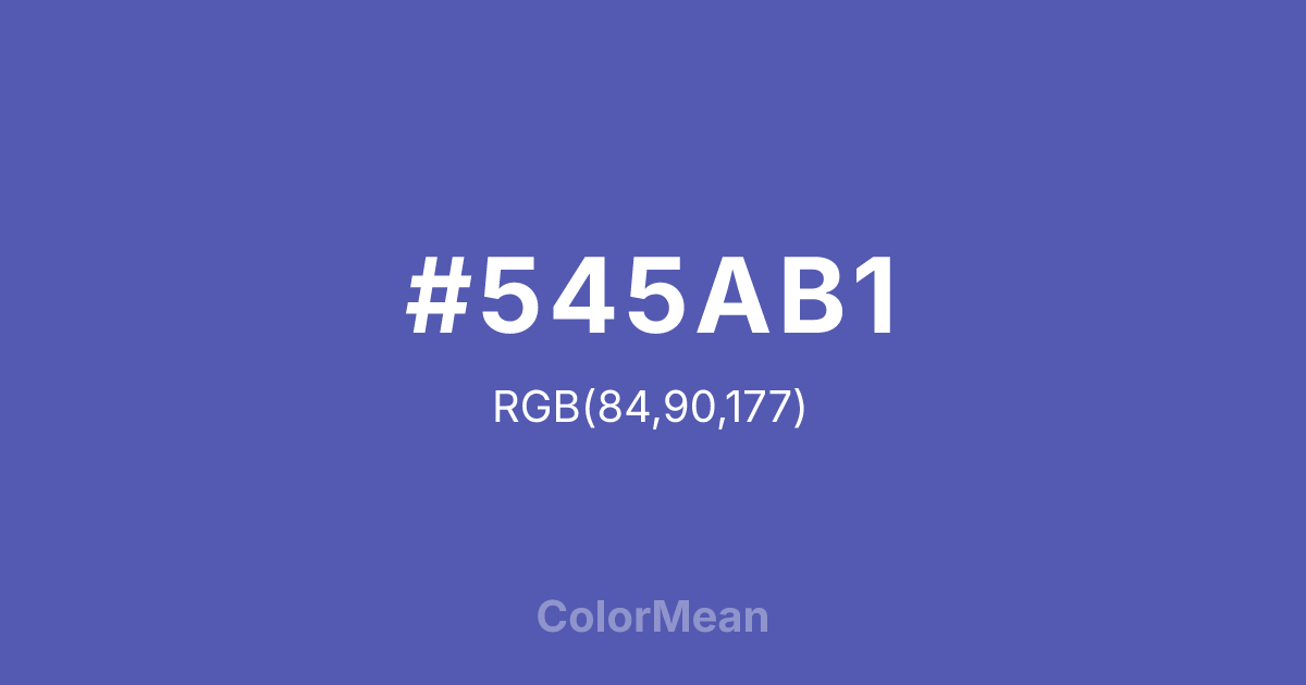 #545AB1 color swatch