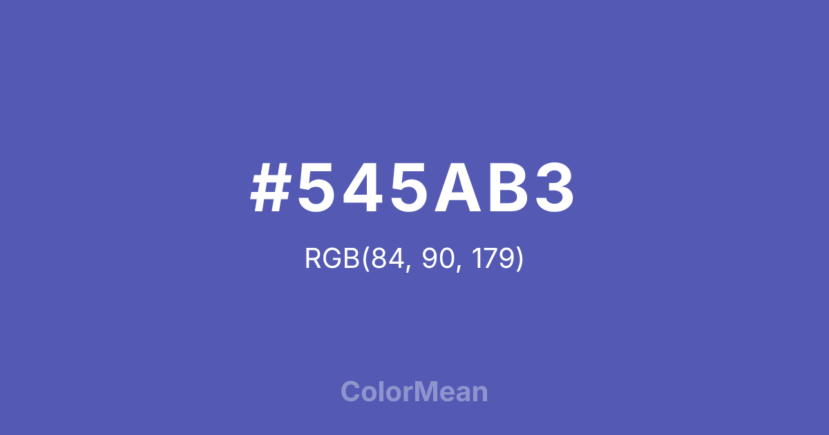 #545AB3 color swatch
